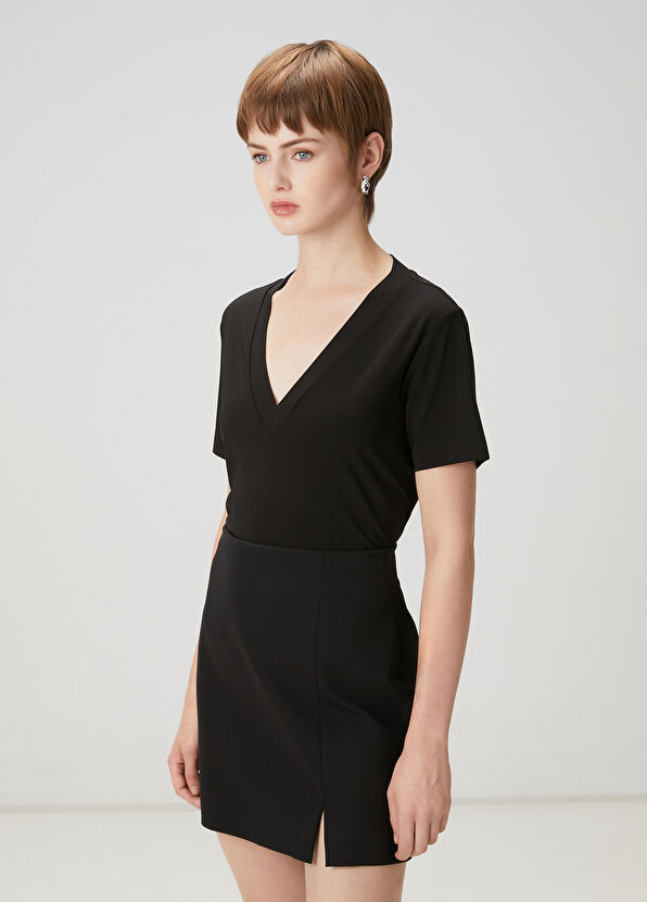 Beymen Club Black Basic T-Shirt - 1